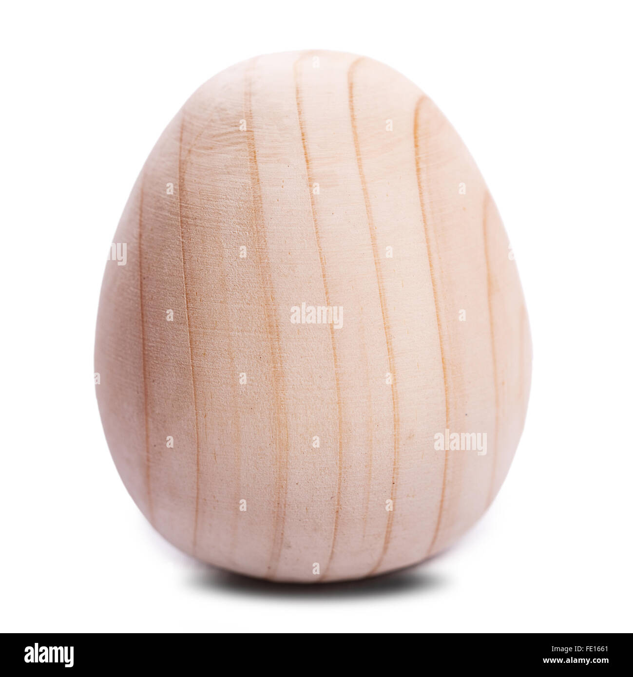 wooden egg Isolated on white background Stock Photo - Alamy