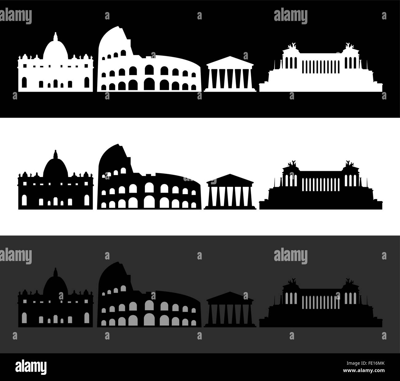 city of rome skyline Stock Photo - Alamy