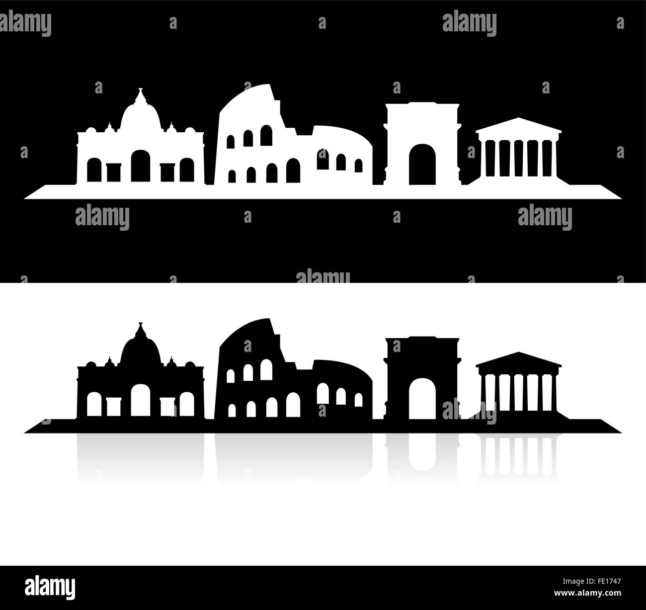 city of rome skyline Stock Photo - Alamy