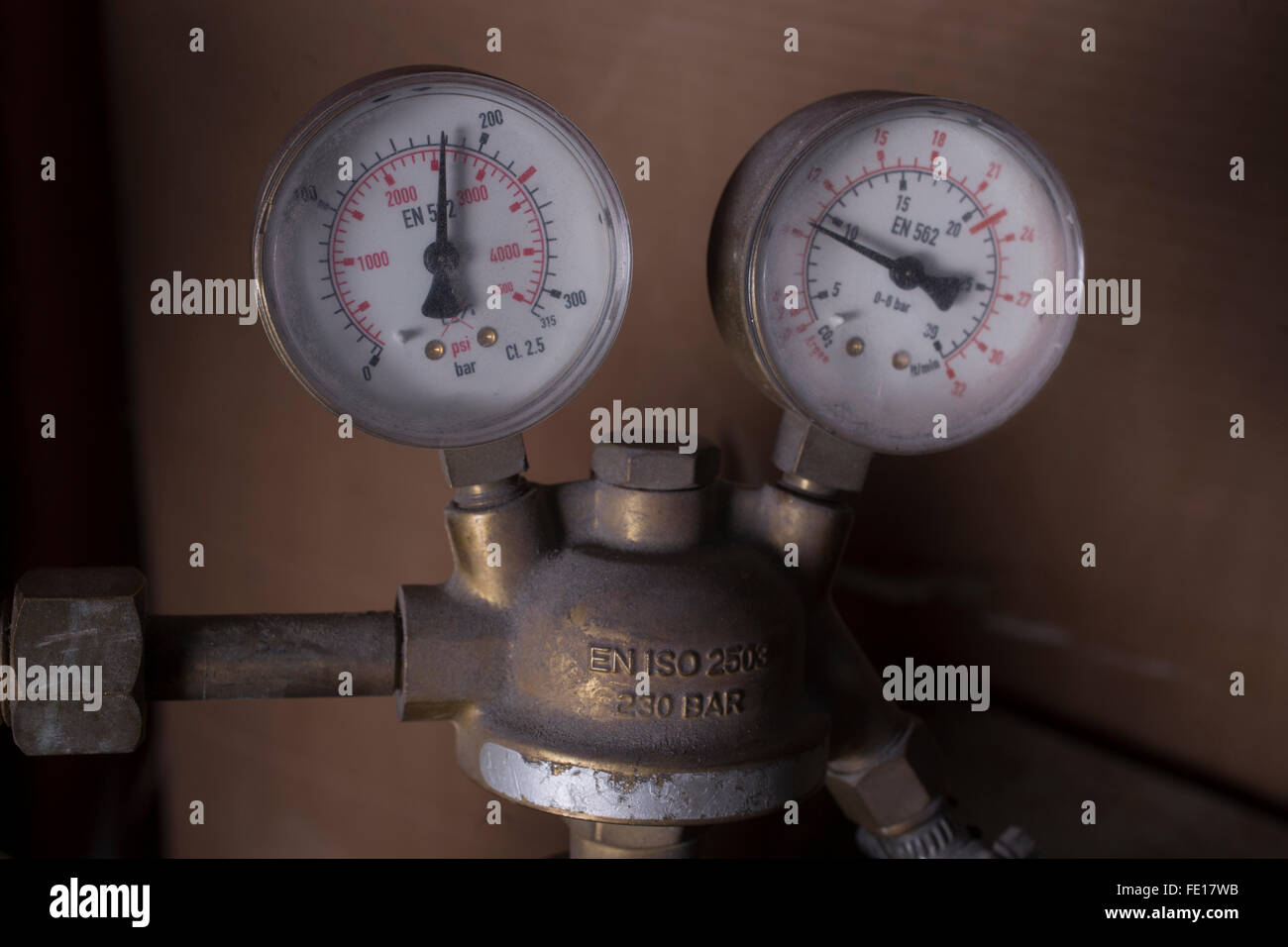 Two manometers or gauge Stock Photo Alamy