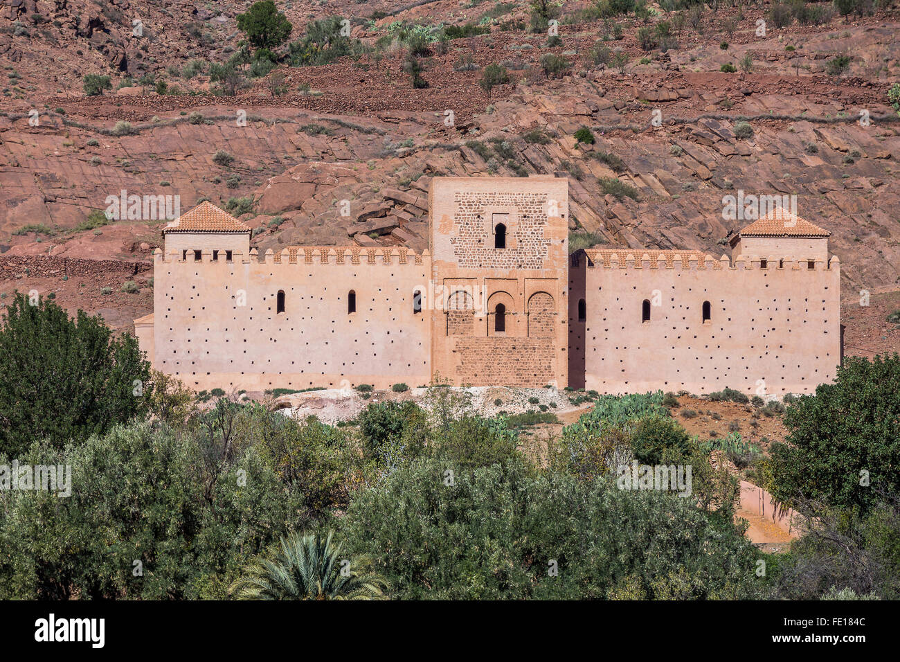 Islamic Tin Mal Mosque in the High Atlas Mountains, Morocco, North Africa Stock Photo