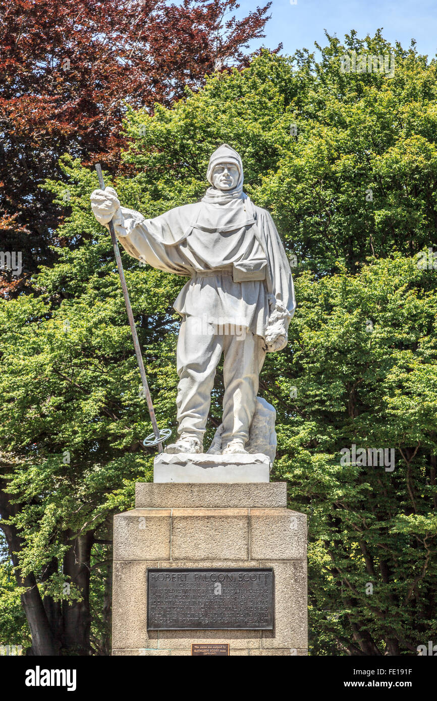 Antartic explorer,Scott statue, Christchurch,South Island,New Zealand