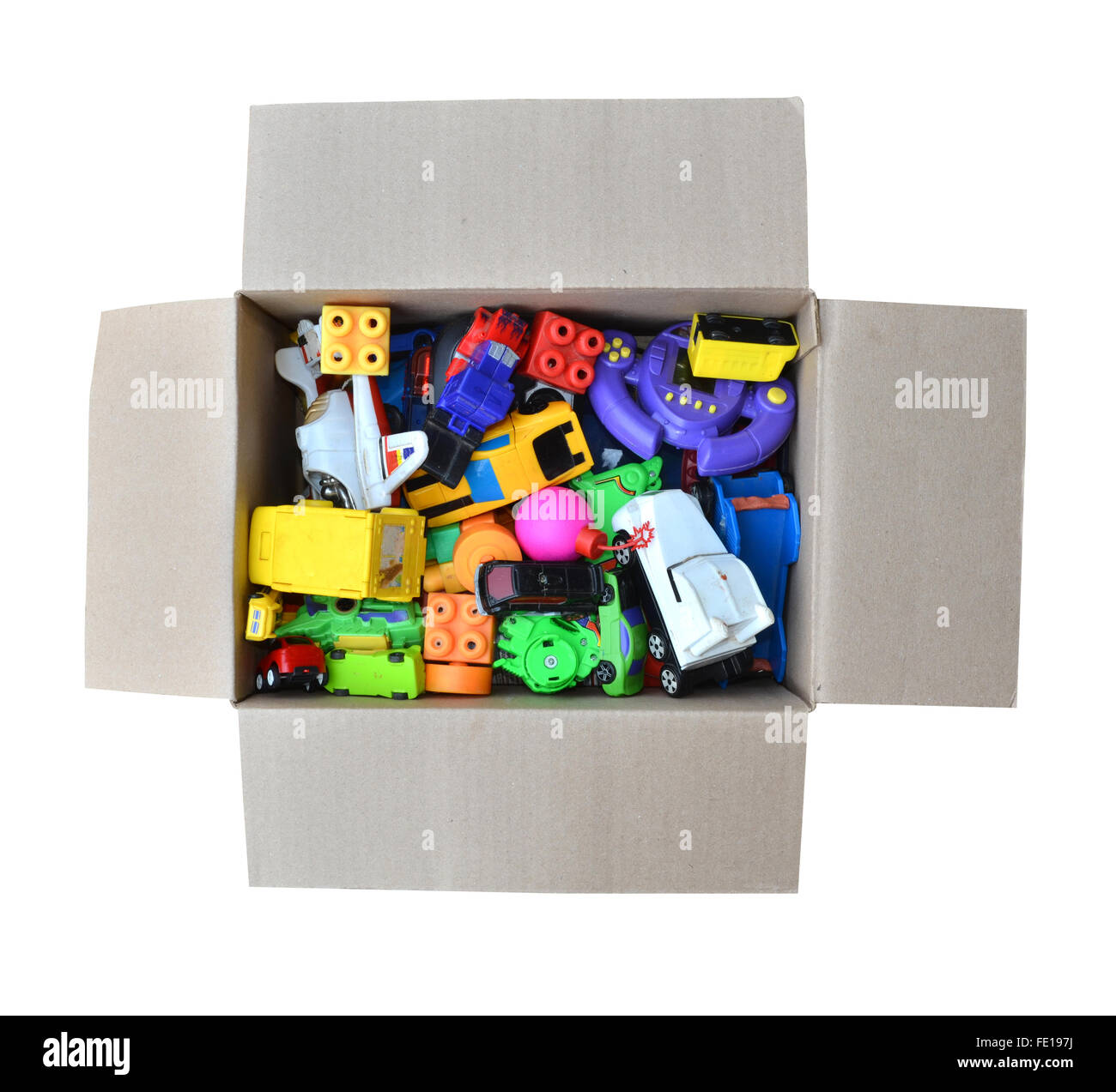 A box of unwanted toy Stock Photo Alamy