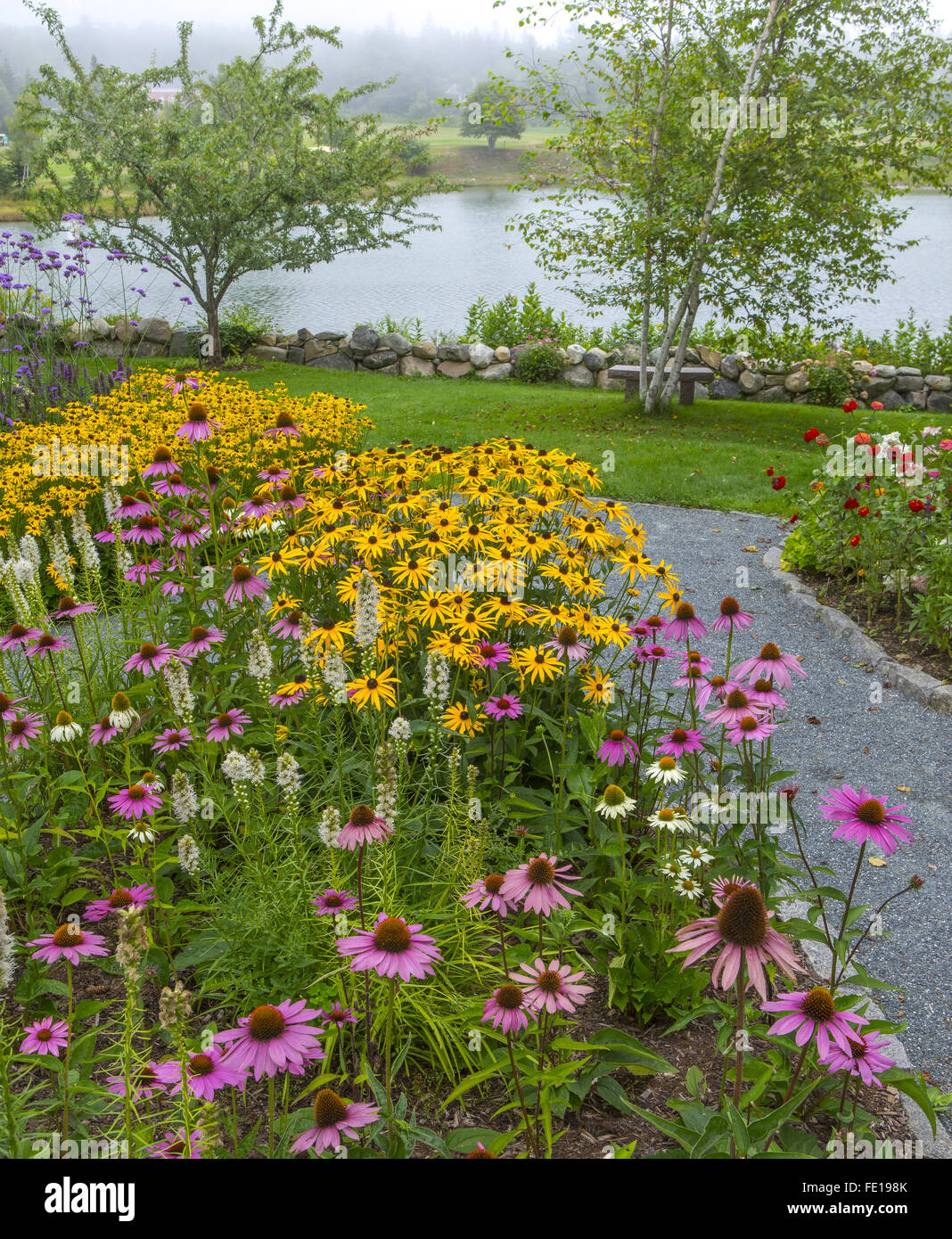 Charlotte rhoades park and butterfly garden hires stock photography