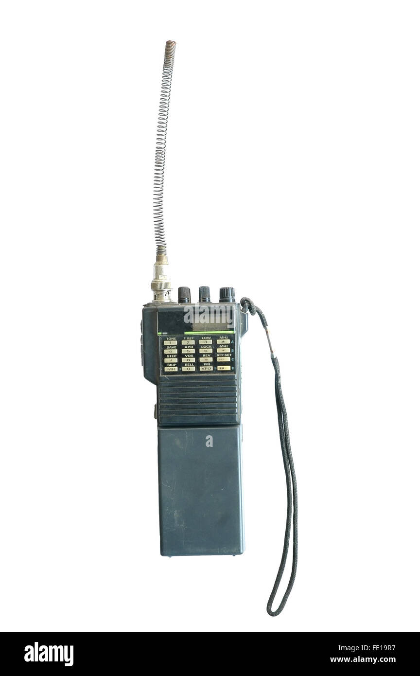 walkie talkie isolated Stock Photo