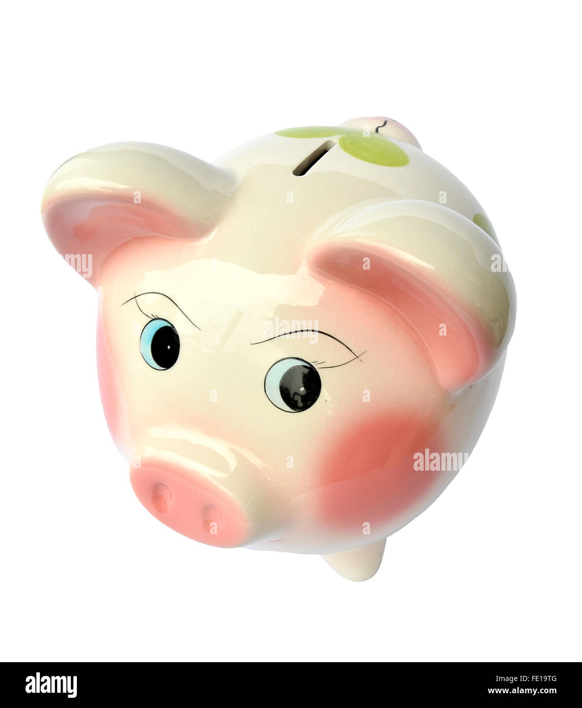 Piggy bank isolated on white background Stock Photo - Alamy