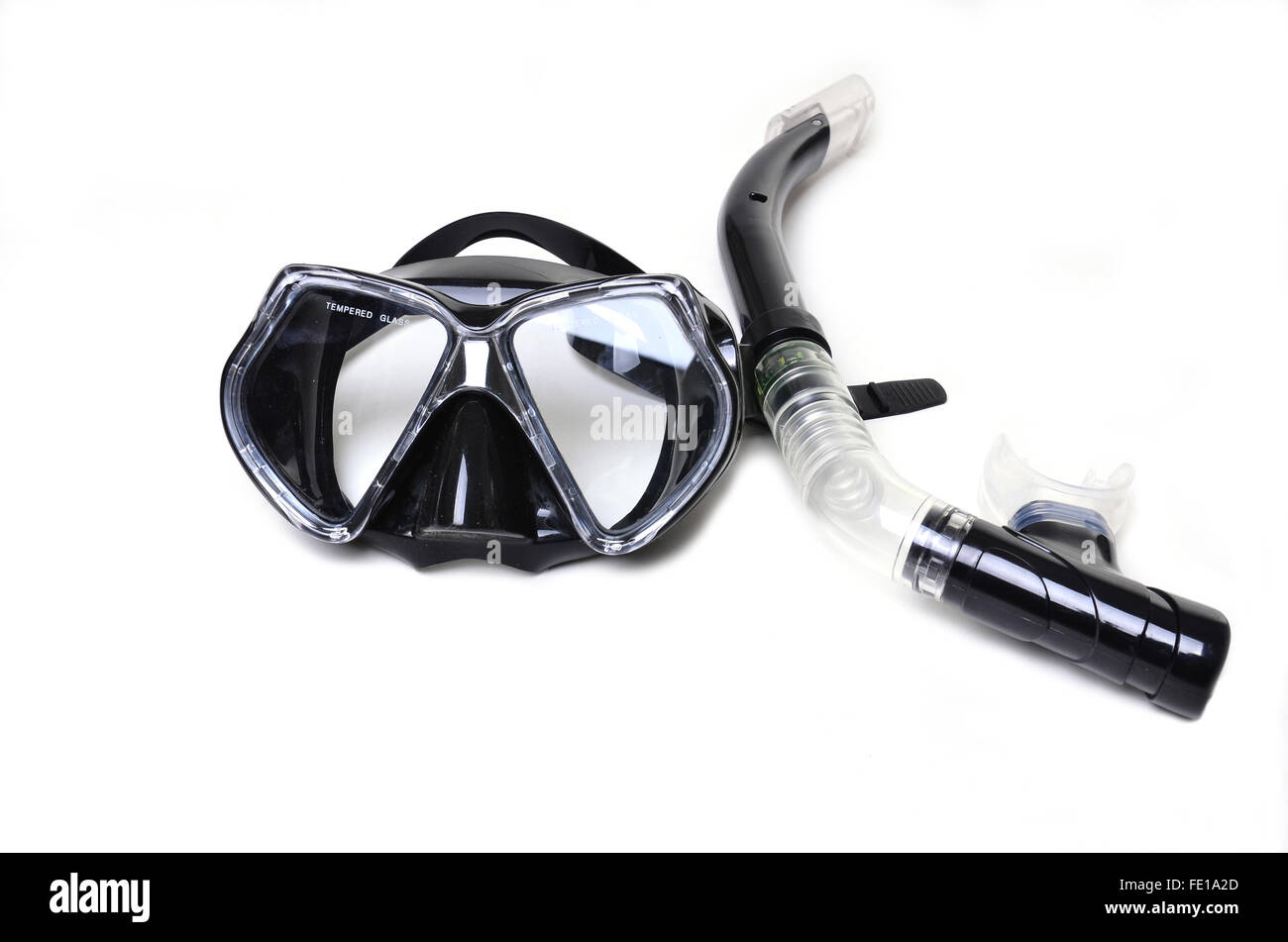 snorkel isolated isolated on a white background Stock Photo - Alamy