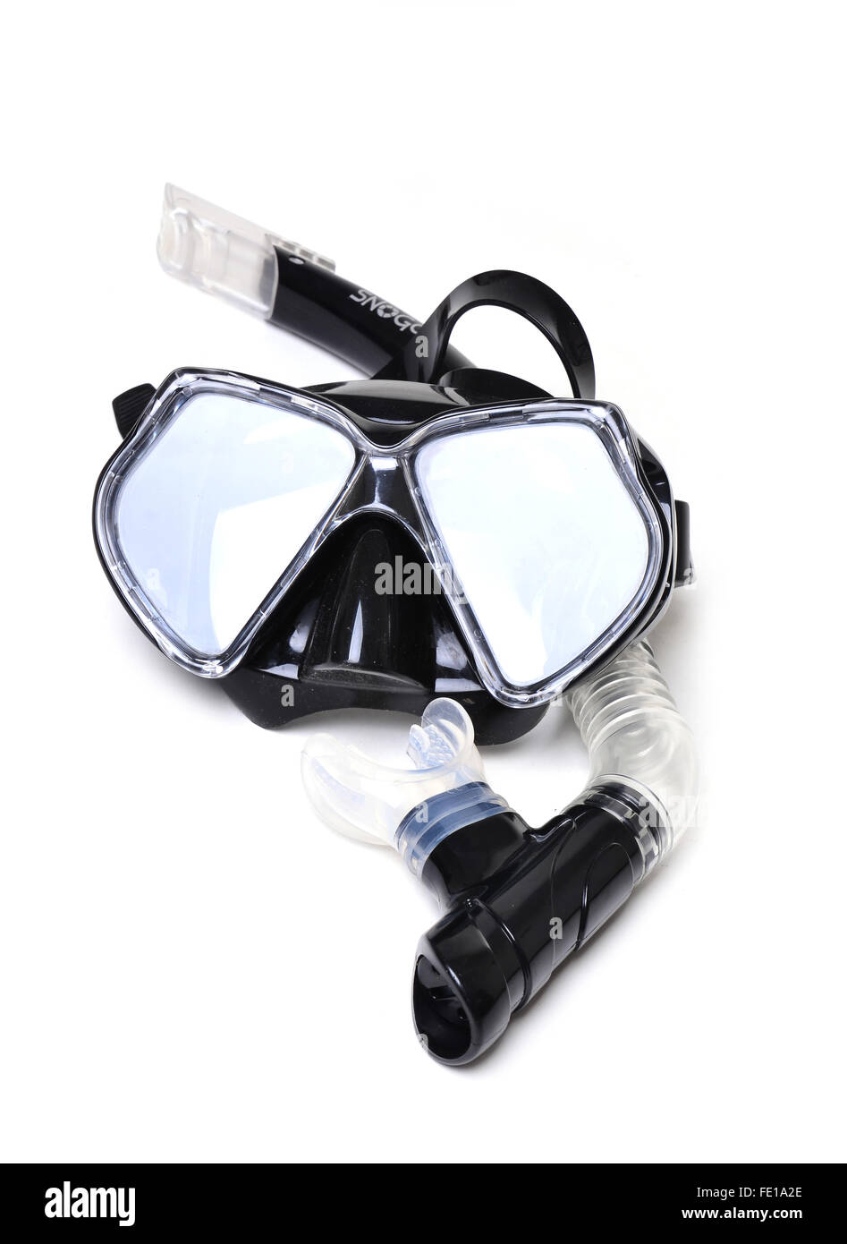 snorkel isolated isolated on a white background Stock Photo - Alamy