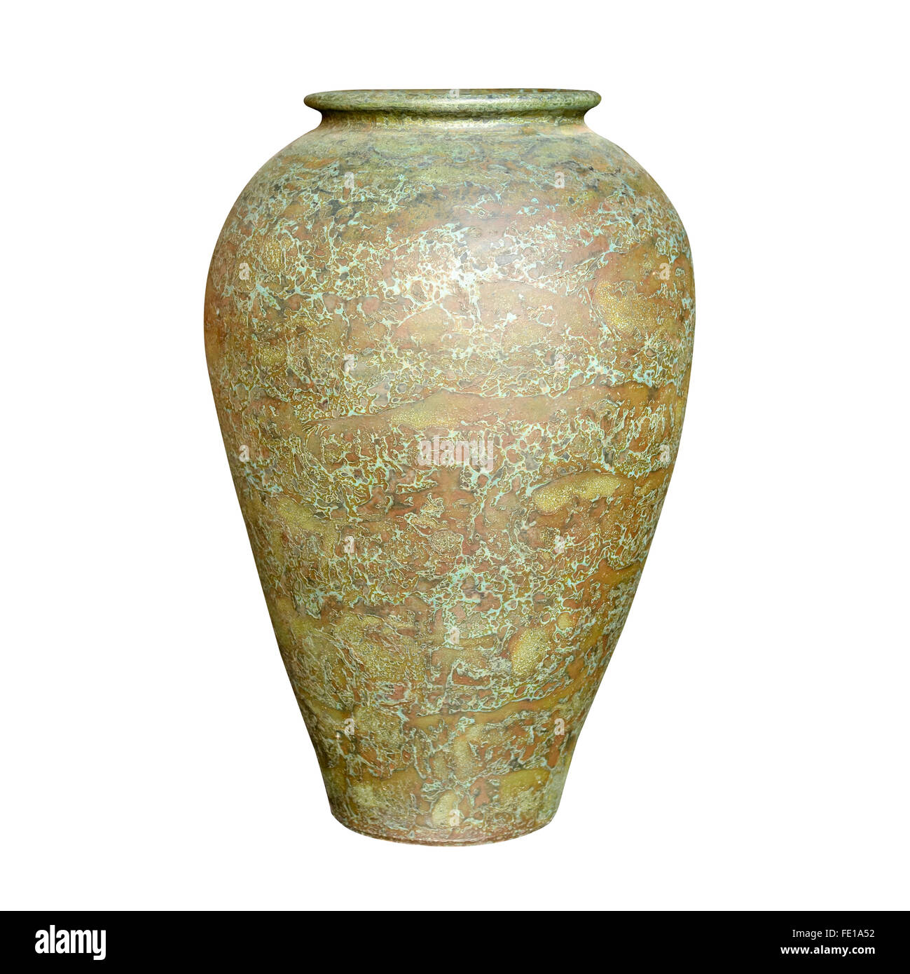 Beautiful painted vase on a pure white background Stock Photo Alamy