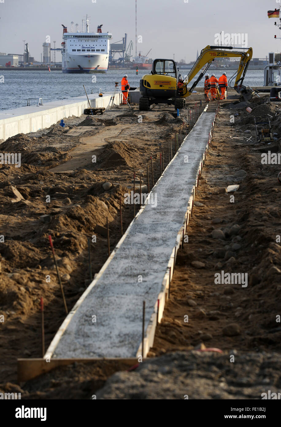 A new wharfage is worked on at mooring site 7 at the cruise ship ...