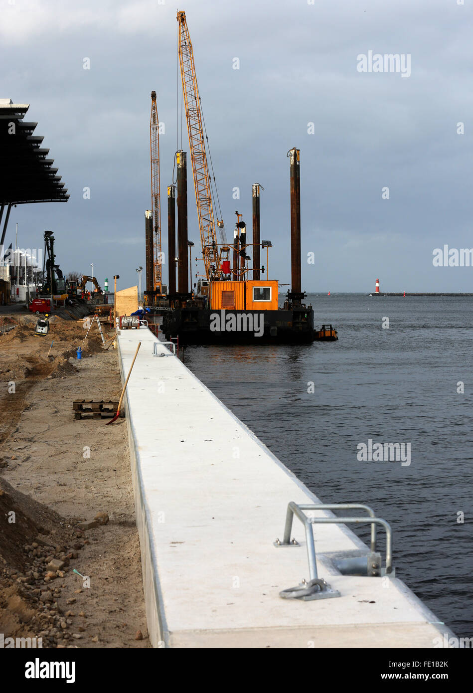 A new wharfage is worked on at mooring site 7 at the cruise ship ...