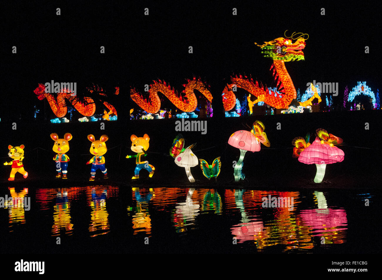 London Uk 3 February 2016 Magical Lantern Festival Opens At