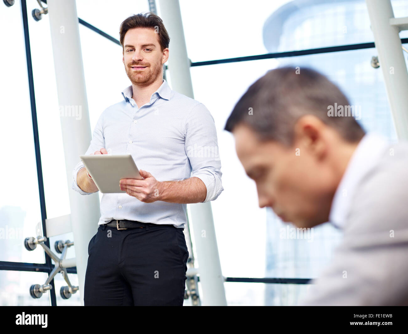 businesspeople working in office Stock Photo