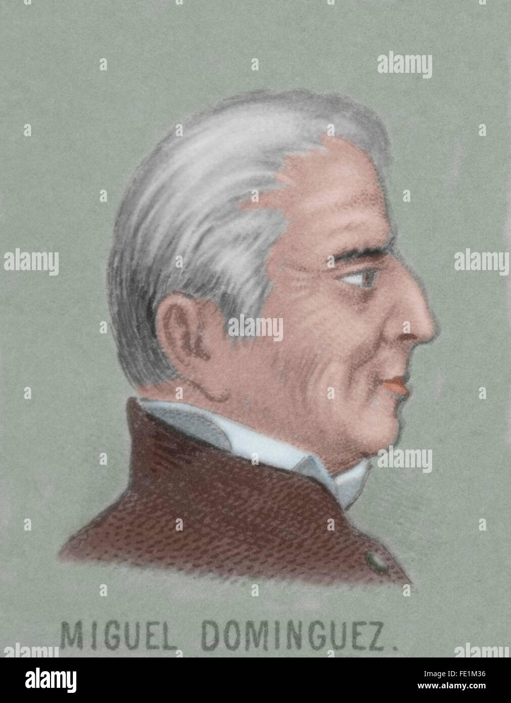 Miguel Dominguez (17561830). Mexican lawyer and politician. Portrait Stock Photo 94694746 Alamy