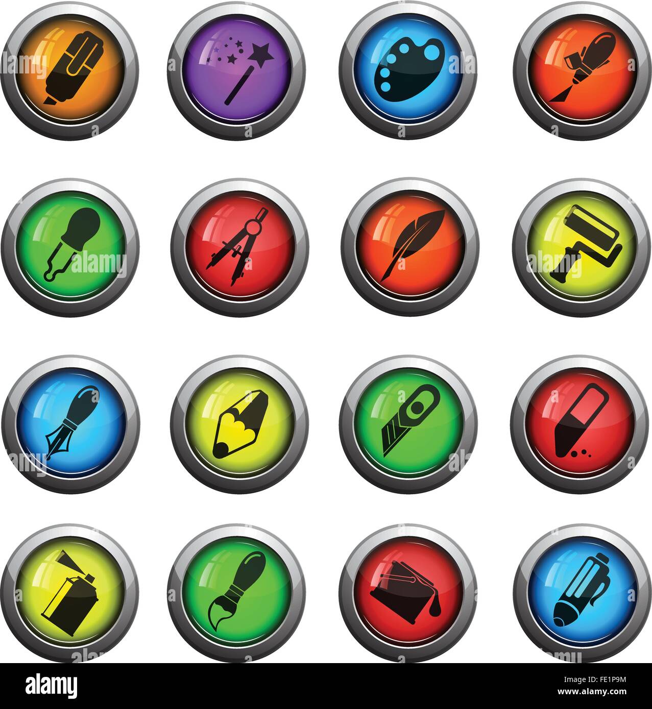 Design tools icons set Stock Vector Image & Art Alamy