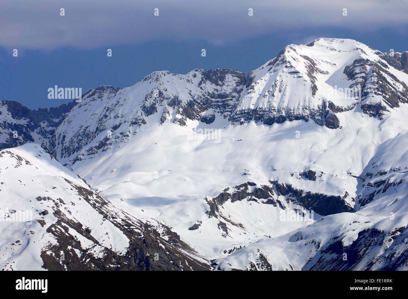 Sabocos peak, Tendenera mountains, Tena Valley, Pyrenees, Huesca, Aragon, Spain Stock Photo