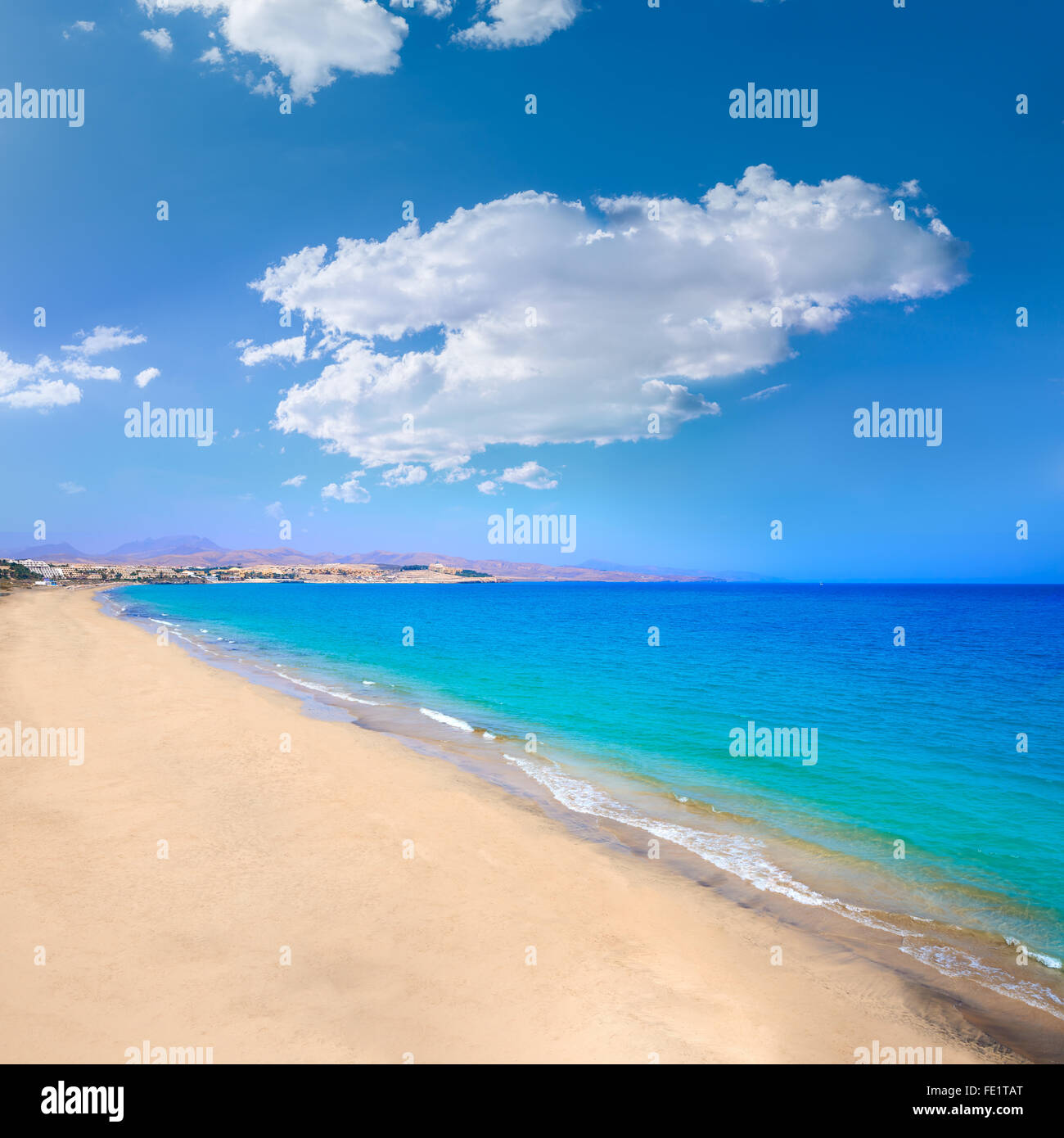 Costa Calma Beach Of Jandia Fuerteventura At Canary Islands Of
