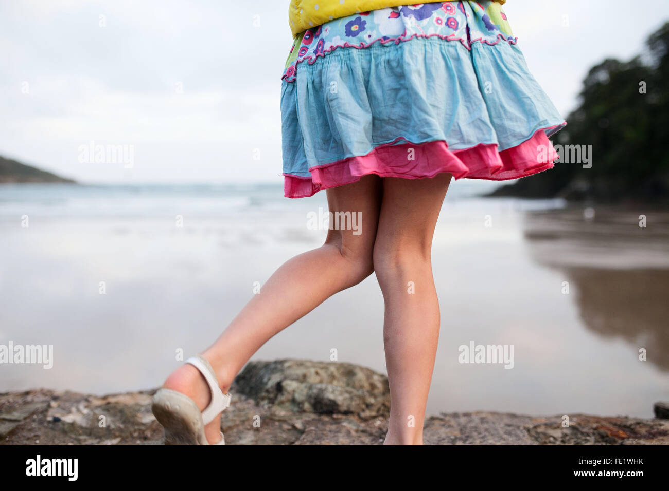 Legs by the sea Stock Photo