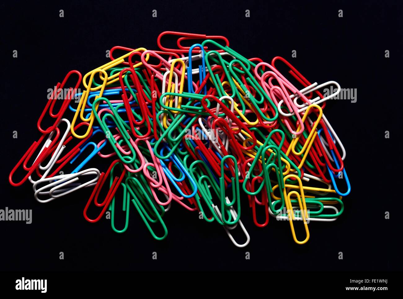 Colorful Paper Clips Stock Photo Alamy