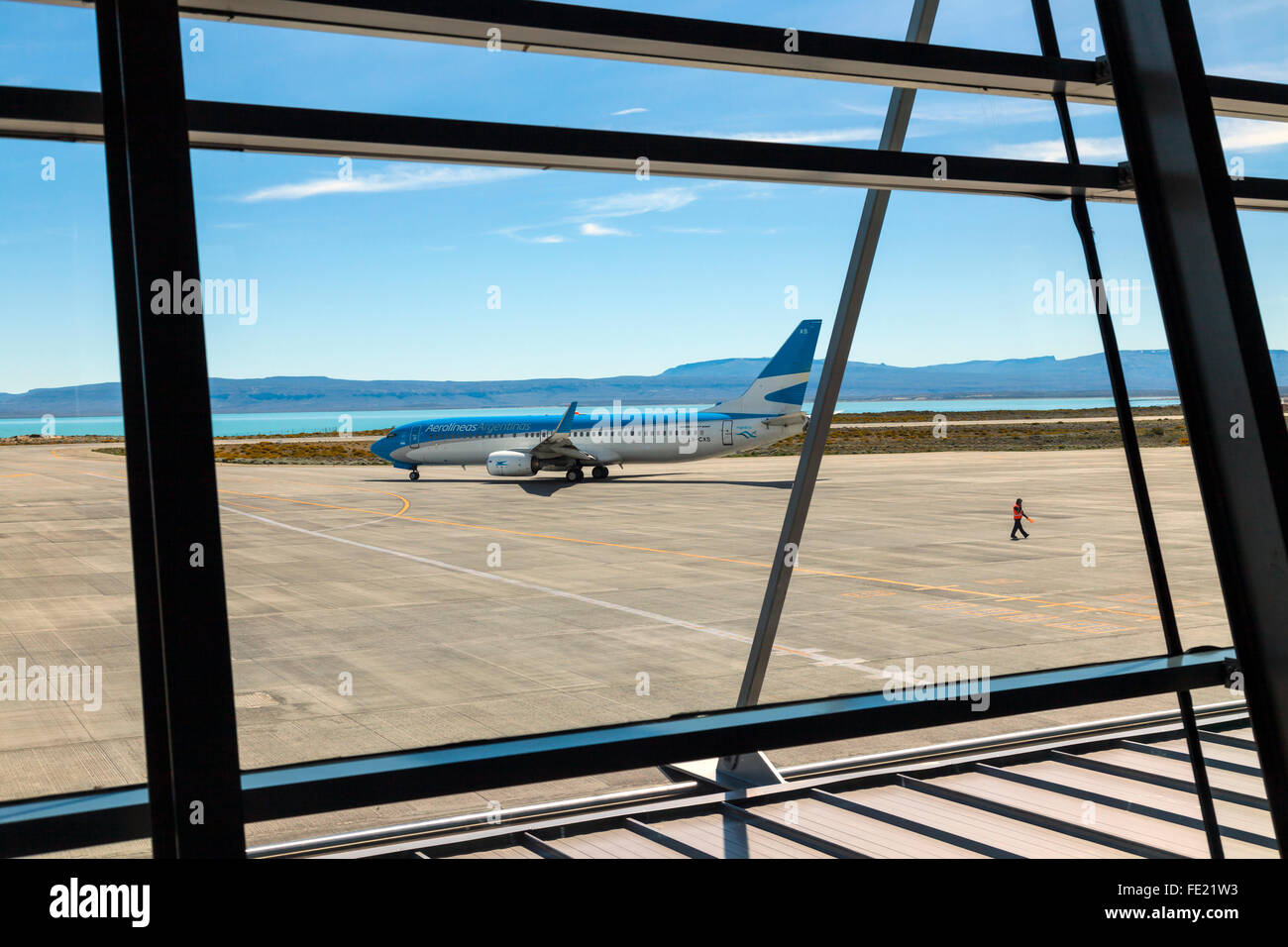 Comandante Armando Tola International Airport, El Calafate, Argentina Stock Photo