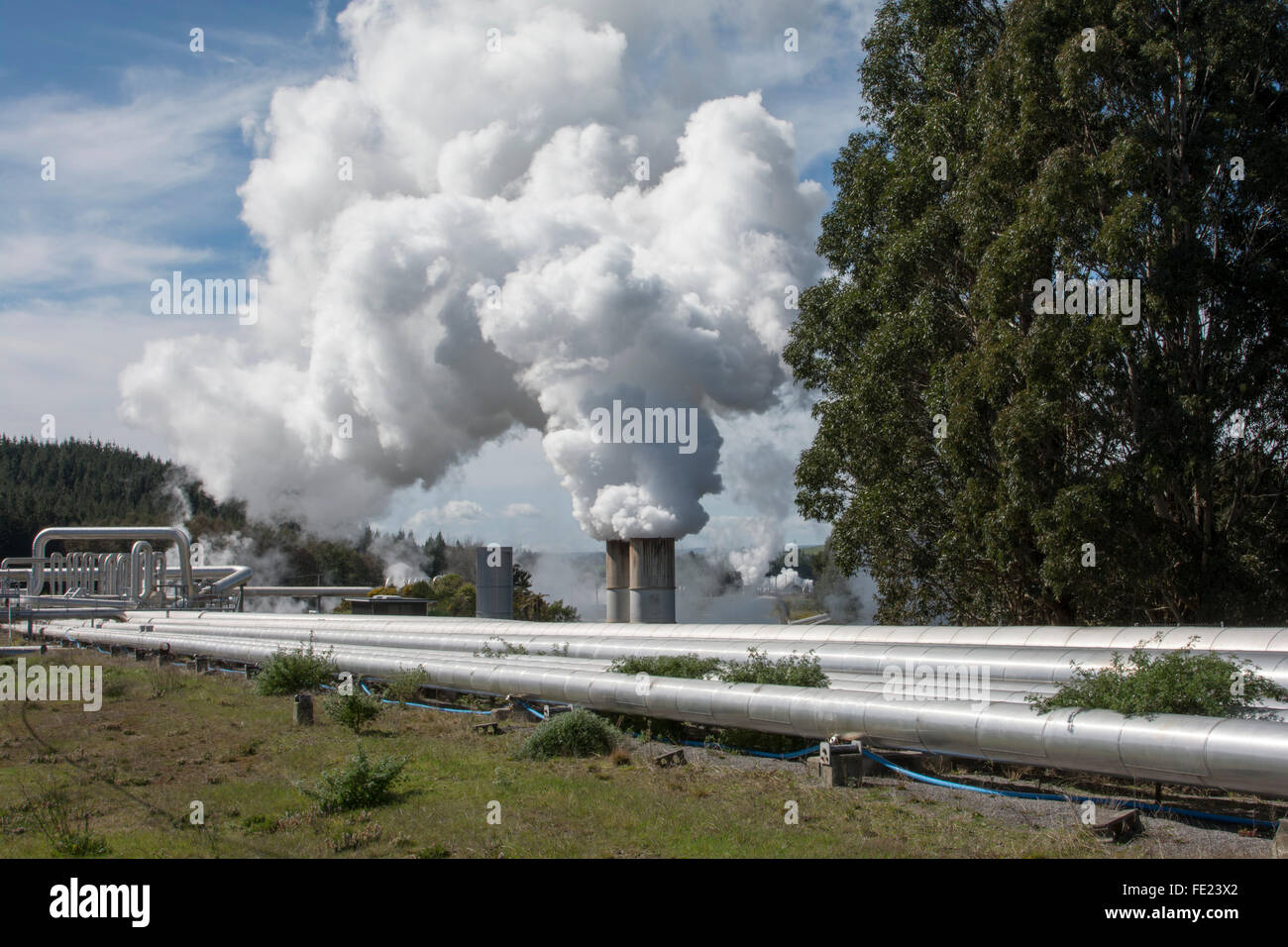 Wairakei is a geothermal power station in New Zealand supporting three