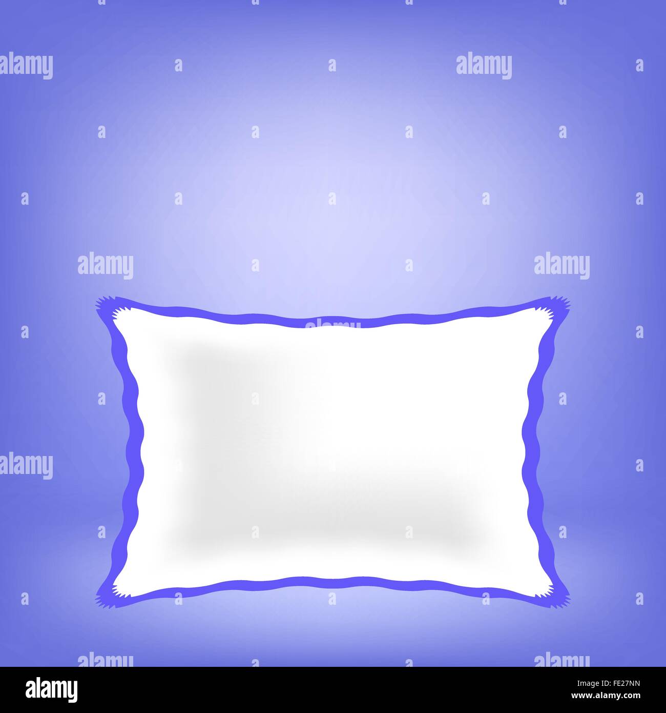 White Soft Pillow Stock Vector