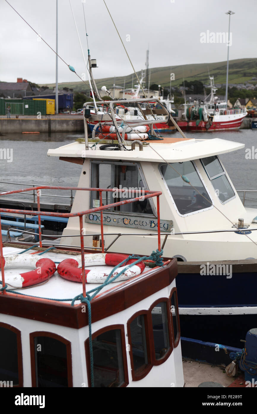 Boats in Dingle marina, Co. Kerry, Ireland Stock Photo