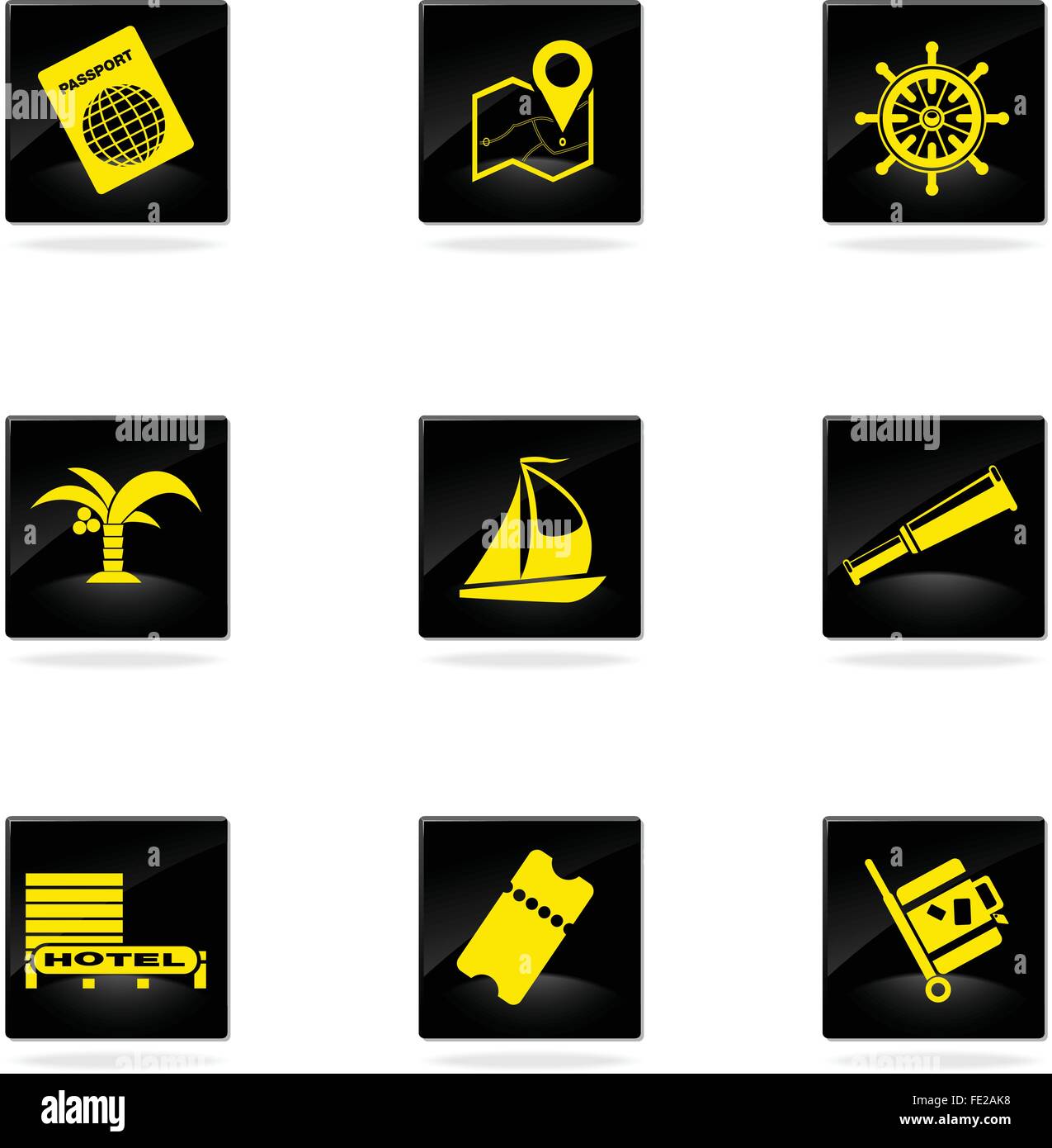 Tourism and Travel Icons Stock Vector Image & Art - Alamy