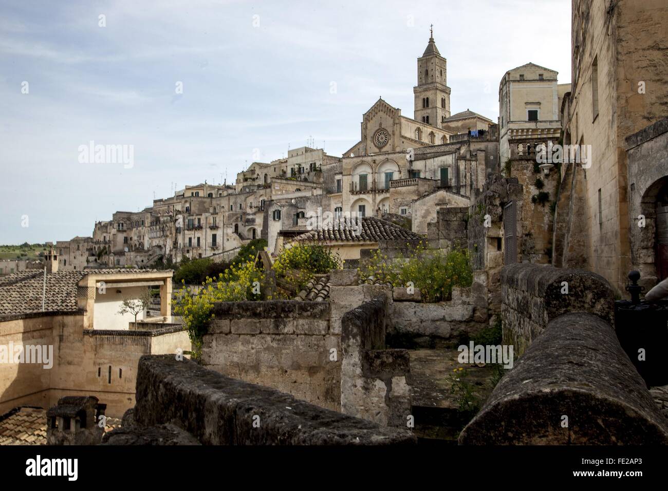 Matera  European Capital of Culture 2019. The Sassi of Matera was listed as one of the UNESCO World Heritage Sites in 1993. Basi Stock Photo