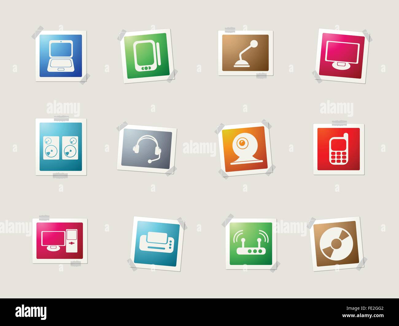 Media icons set Stock Vector Image & Art - Alamy