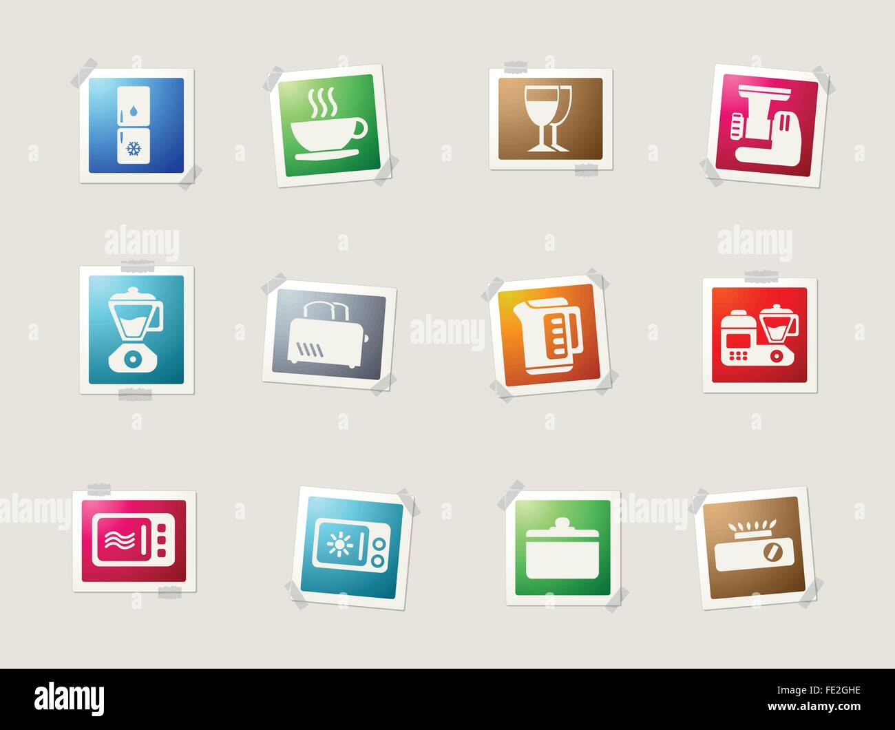 Kitchen Utensils Icon Set Stock Vector Image & Art - Alamy
