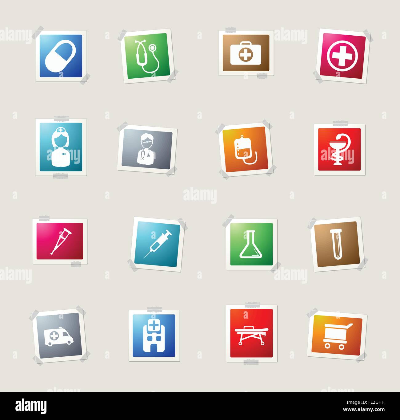 Medical simply icons Stock Vector Image & Art - Alamy