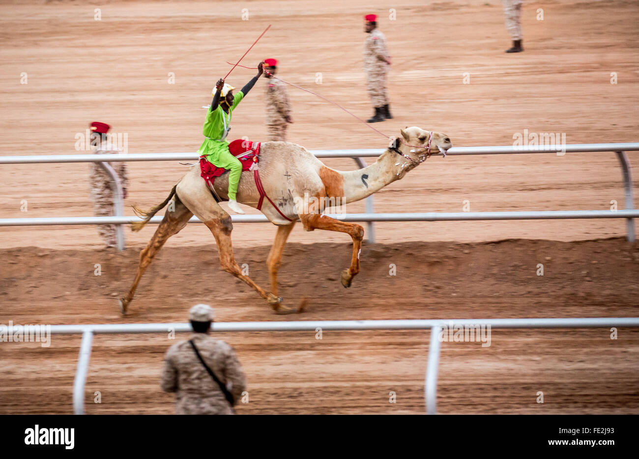 Riad, Saudi Arabia. 03rd Feb, 2016. The winner of the traditional 18 ...