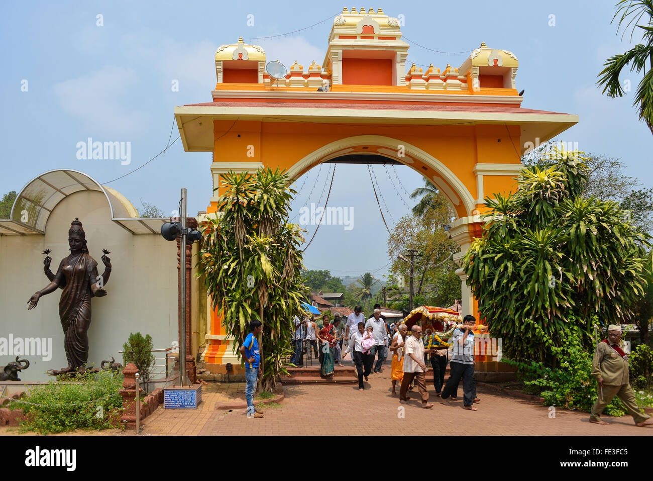 India Goa Mahalaxmi Temple Stock Photo - Alamy