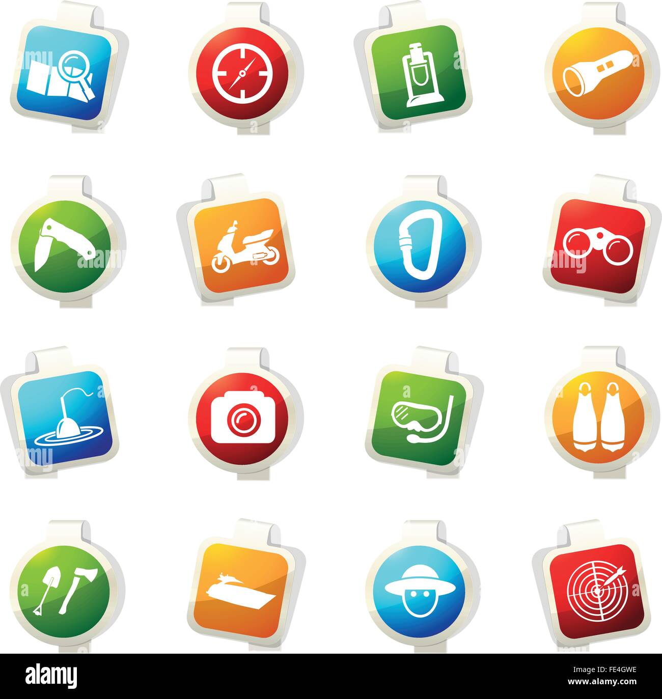 Active recreation icons Stock Vector Image & Art - Alamy