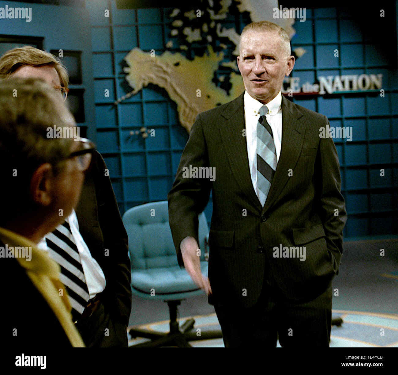 Washington, DC. USA, 26th April, 1992 H.Ross Perot at CBS Sunday Morning "Face The Nation" talk show Credit: Mark Reinstein Stock Photo