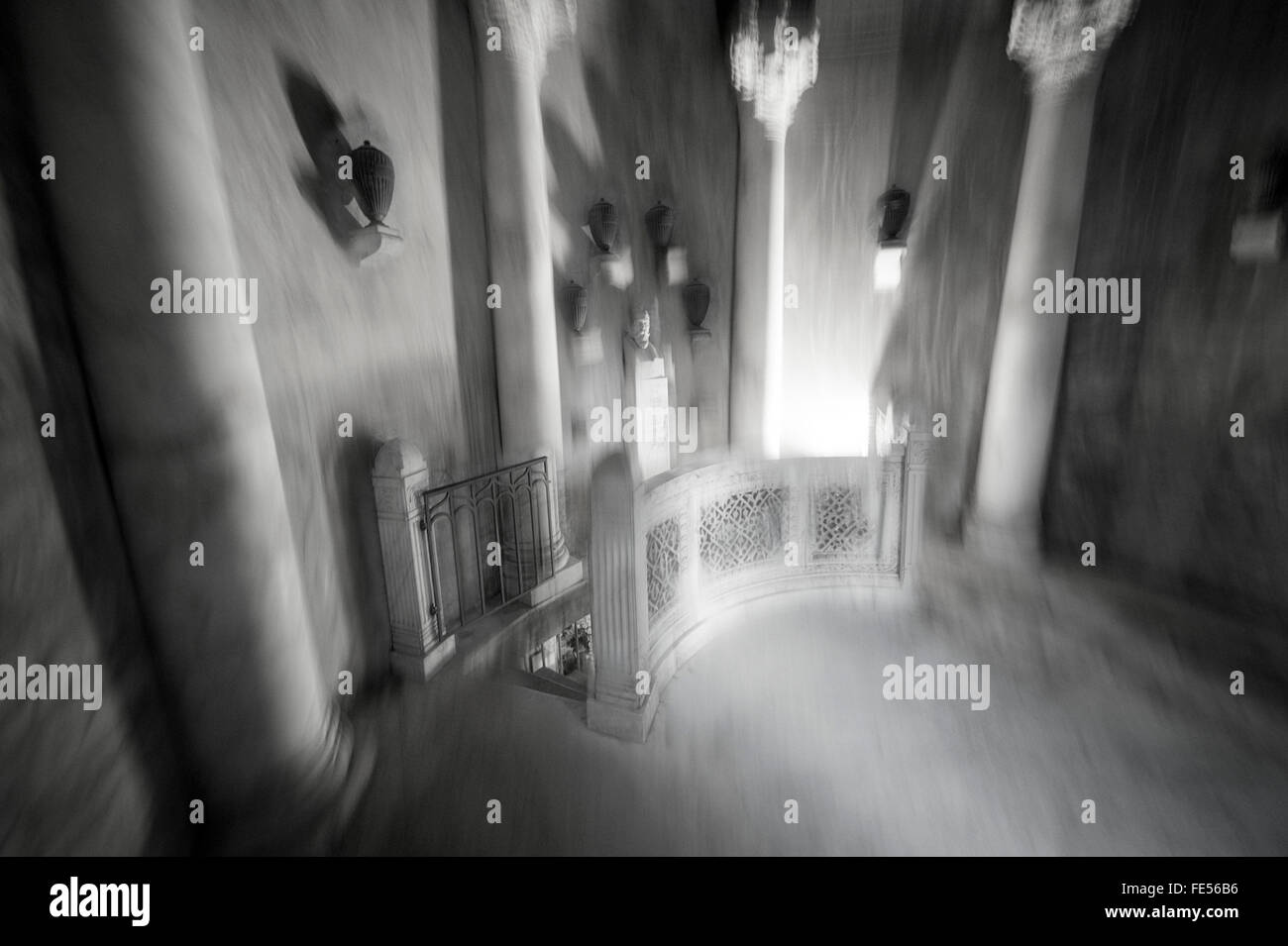 Germany, Frankfurt, Cemetery, grave chamber hall entrance Stock Photo