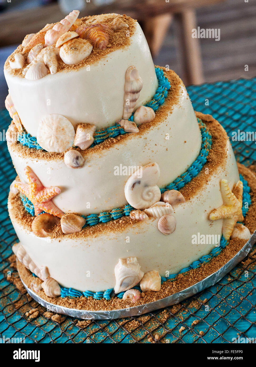 Cake With Seashells Stock Photo Alamy Cake With Seashells Stock Photo Alamy