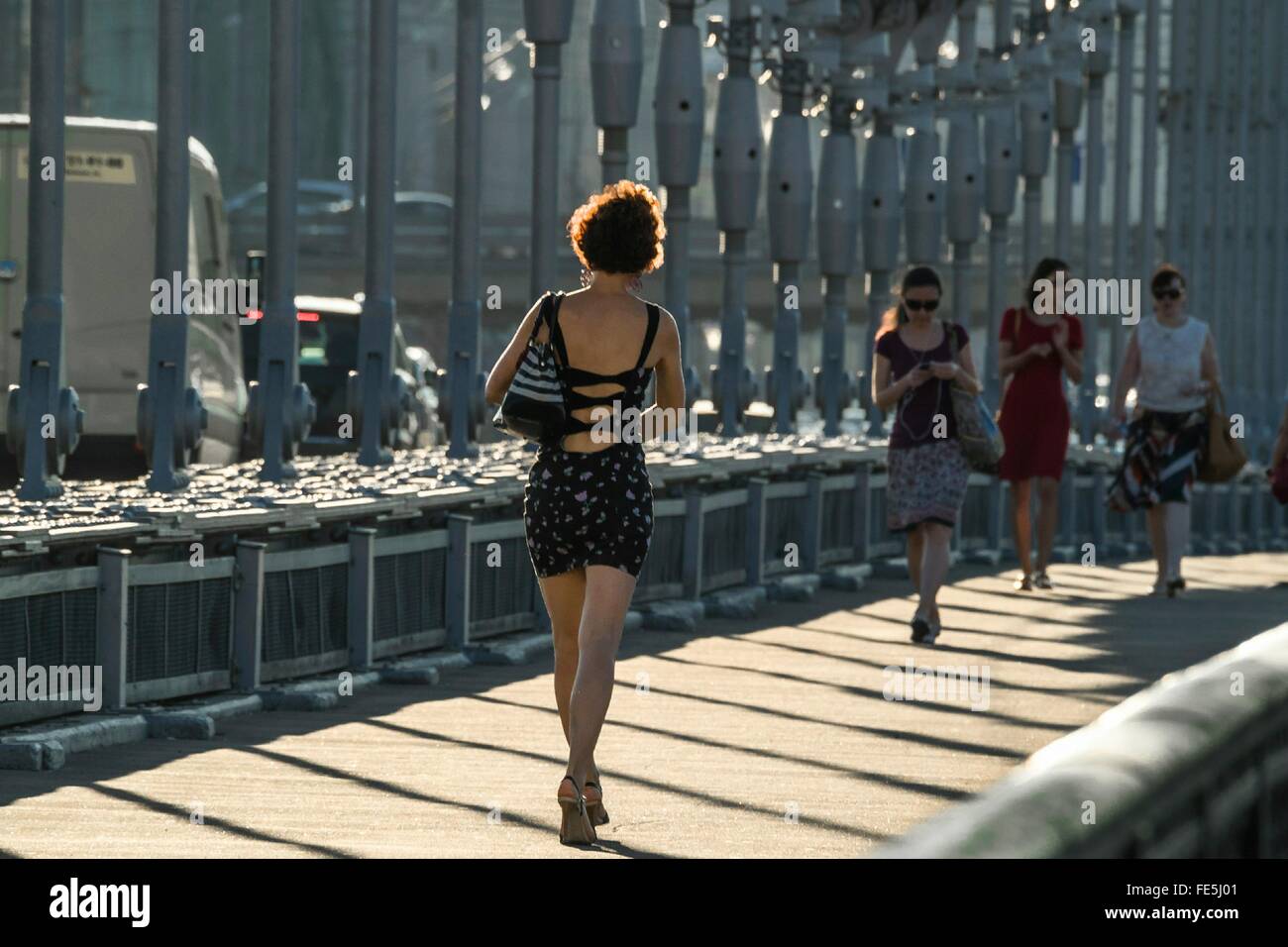 Russia, Moscow. Krymsky Bridge Stock Photo - Alamy