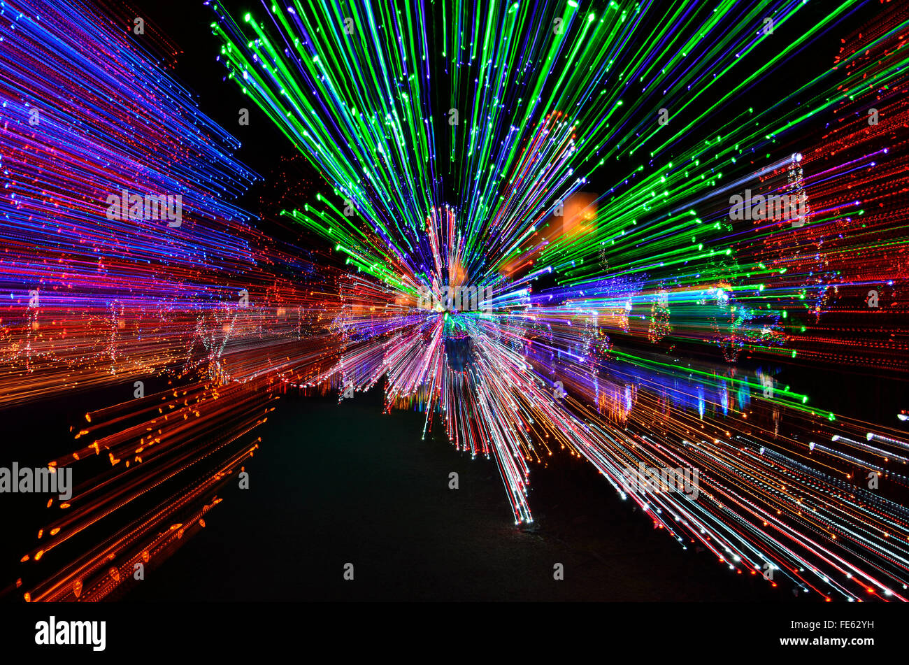 VanDusen Botanical Garden Light Festival, Vancouver, Canada Stock Photo