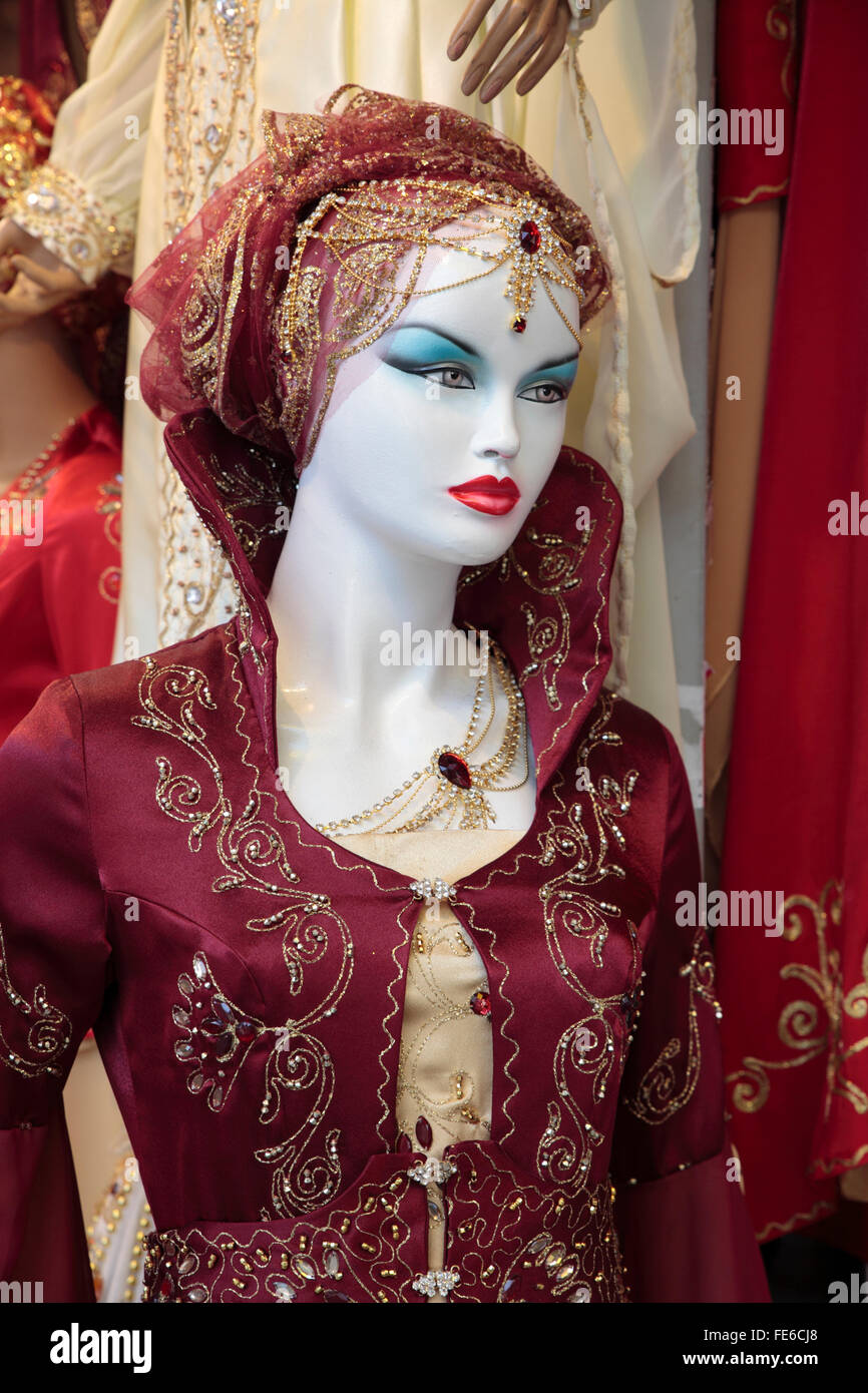 Manikin wearing traditional Turkish Dress, Istanbul, Turkey Stock Photo