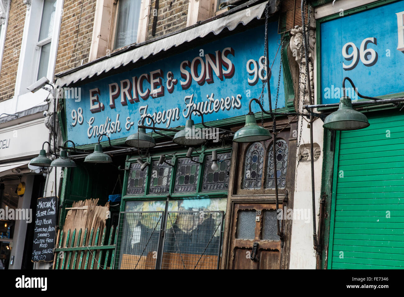 Fruit shop in Portobello Road in London W10 Stock Photo