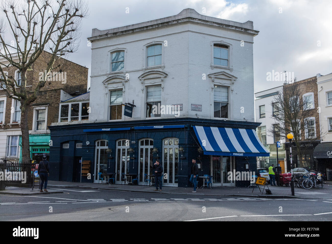 Trendy restaurant in London's Portobello Road London W10 Stock Photo