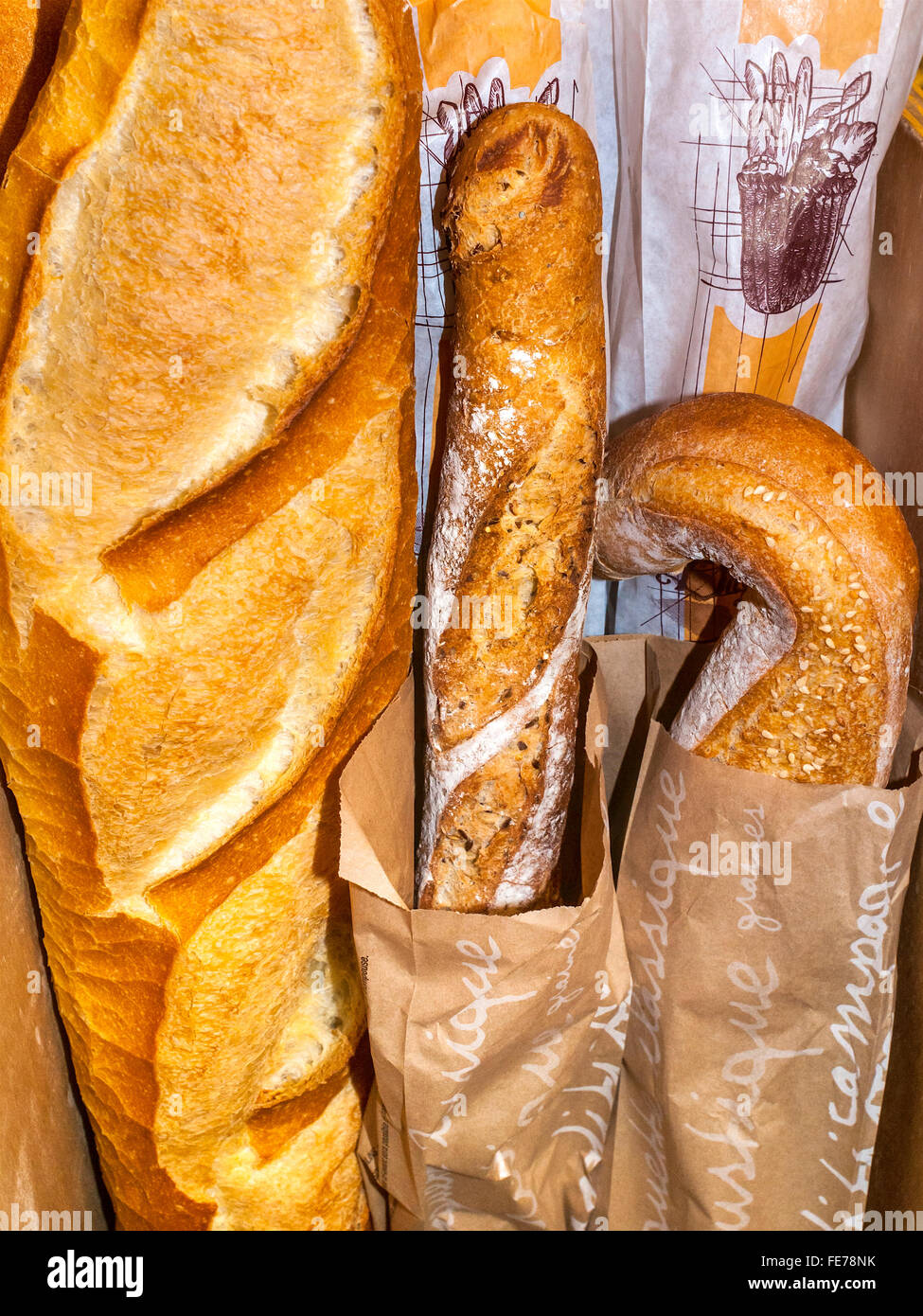 French bread sticks. Stock Photo