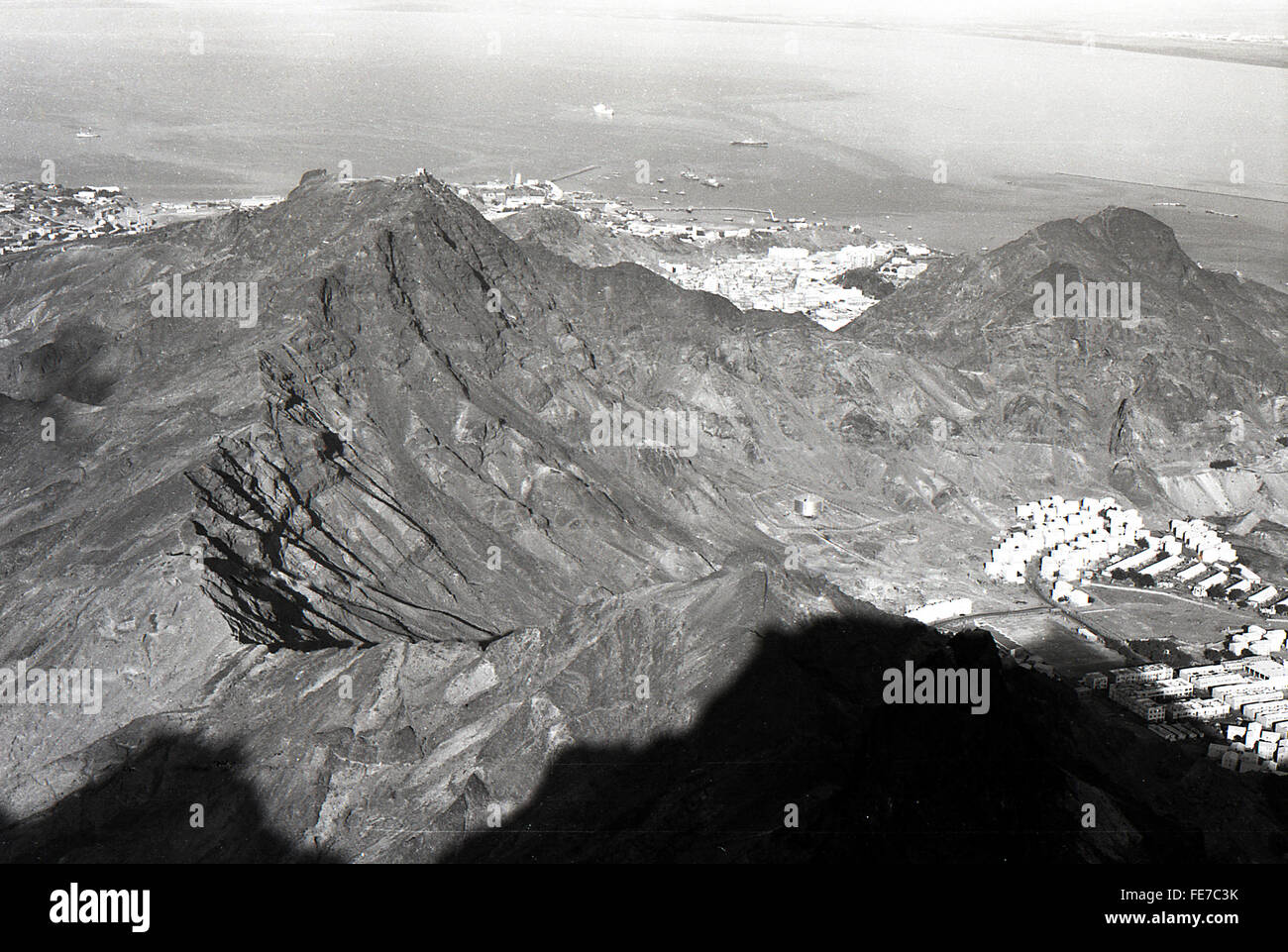 Jebels around Crater town and Aden Yemen 1967 British withdrawal Stock Photo