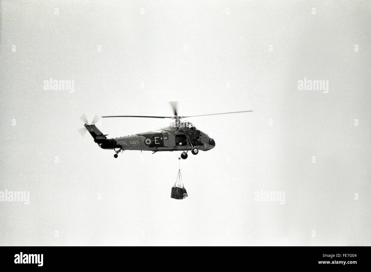 S-58 Navy Westland Wessex E moving stores Aden Yemen 1967 withdrawal Stock Photo