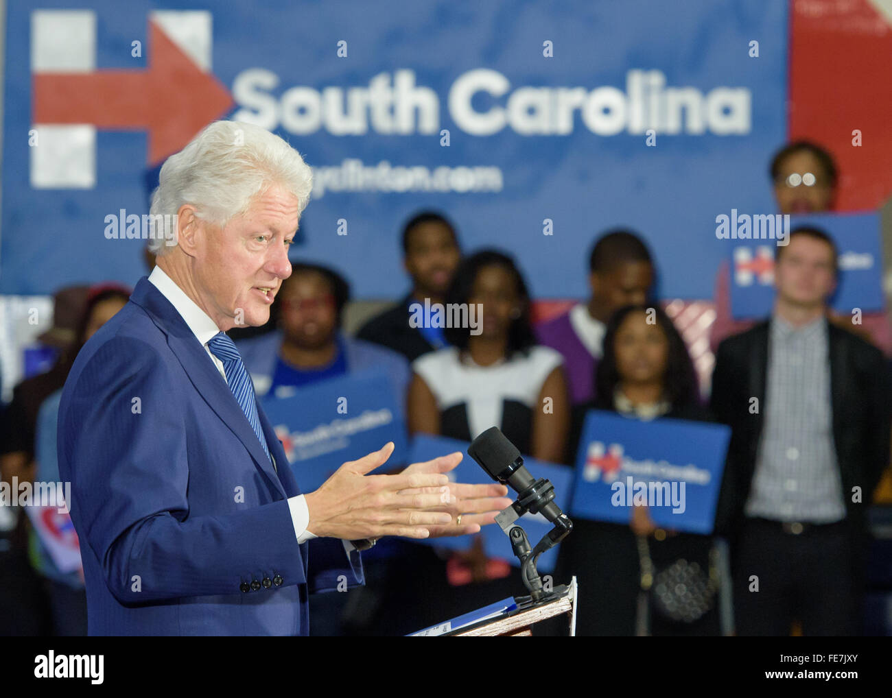 Columbia, South Carolina. February 3, 2016 Former President Bill