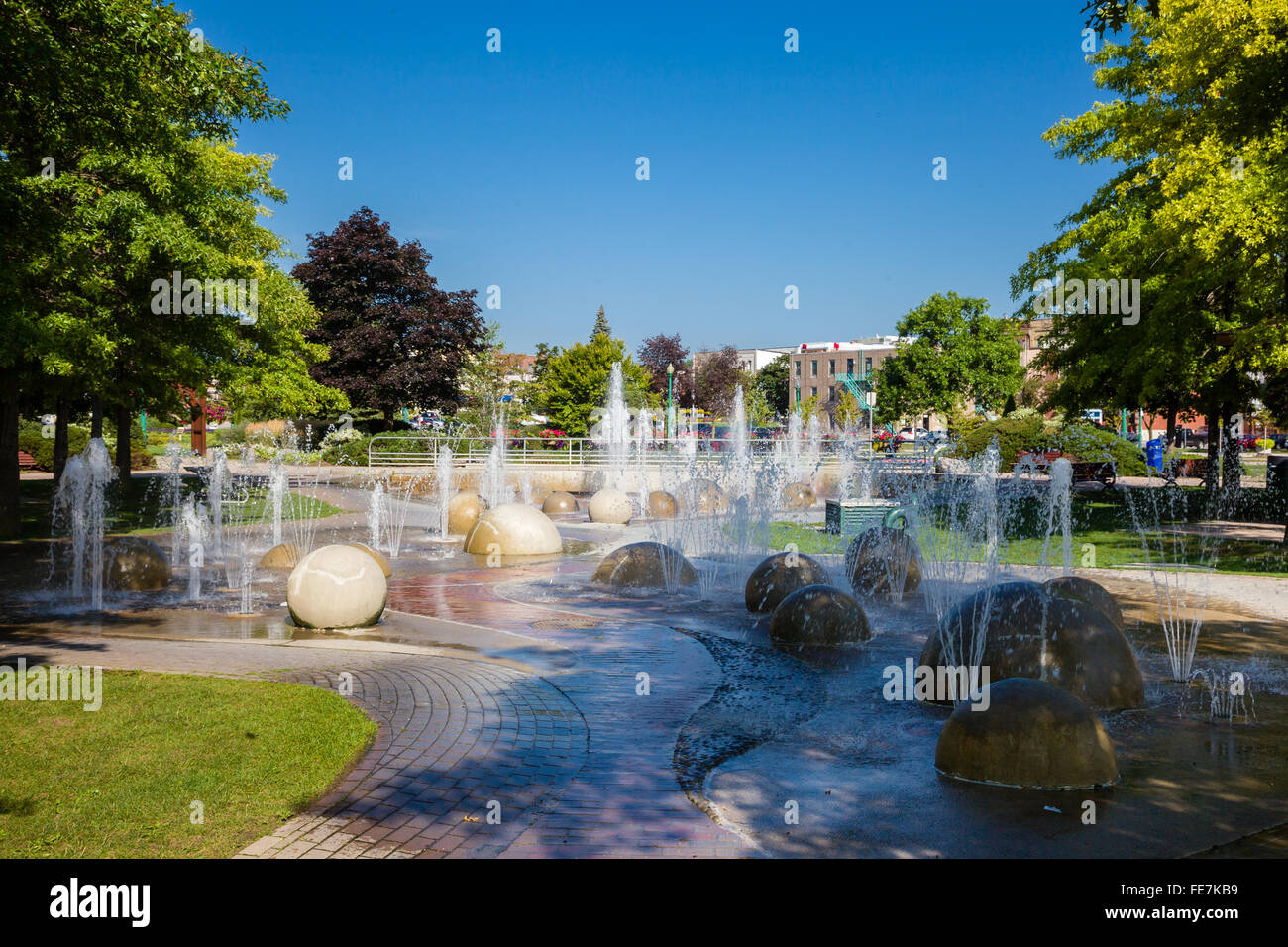 Water park at the waterfront in Barrie Ontario Stock Photo Alamy
