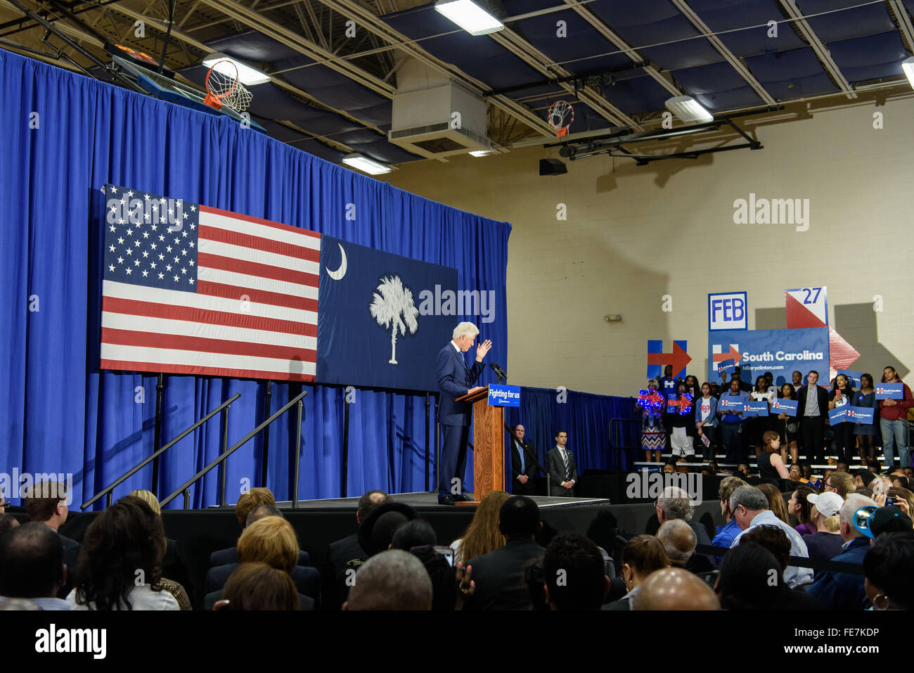Columbia, South Carolina. February 3, 2016 Former President Bill