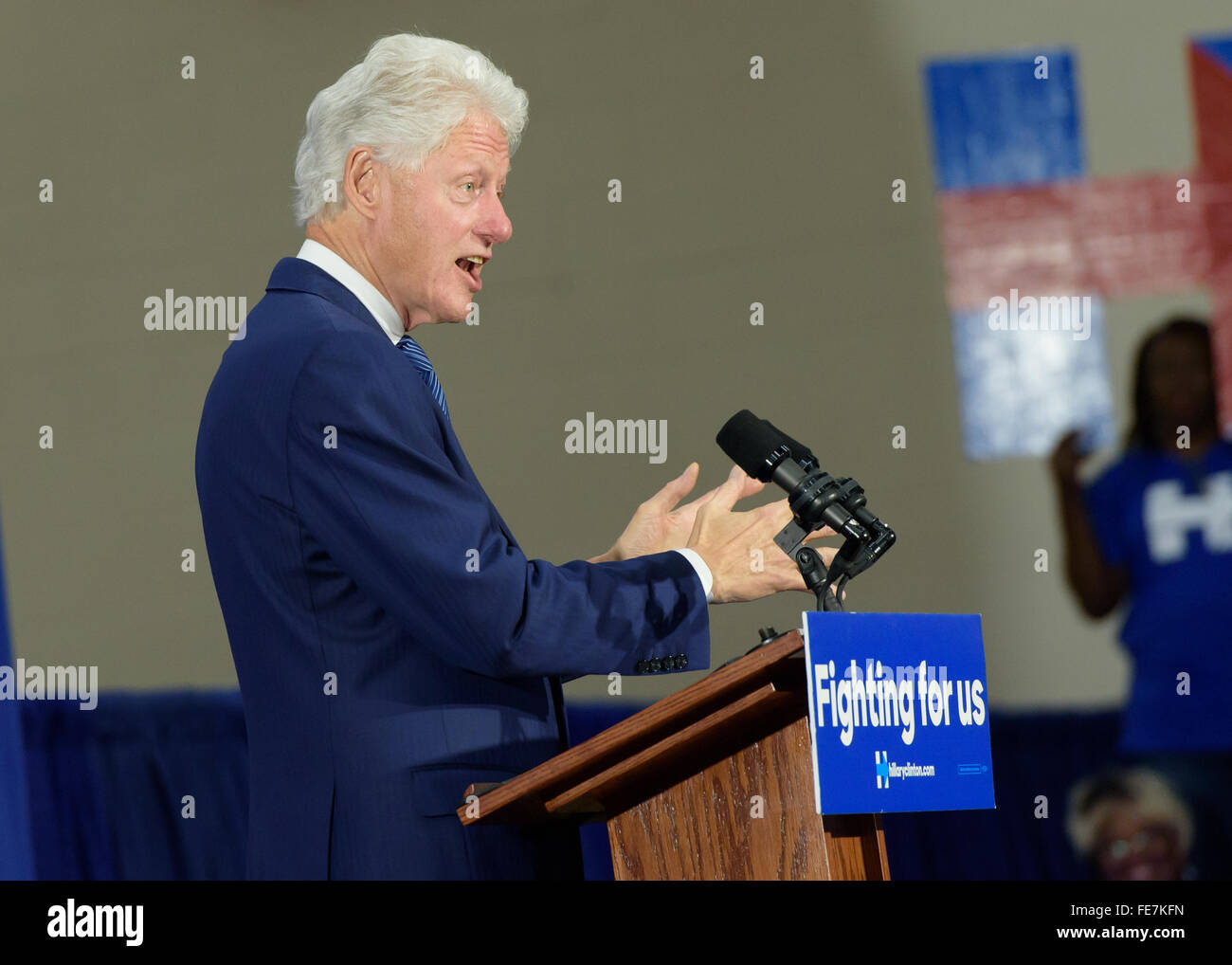 Columbia, South Carolina. February 3, 2016 Former President Bill